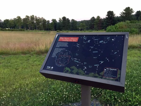 Star chart at Cherry Springs State Park near Coudersport PA