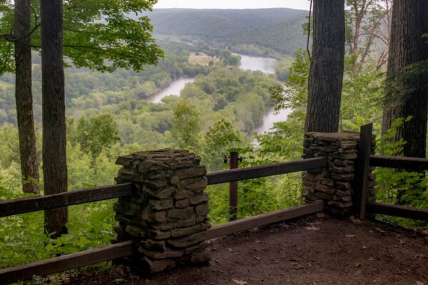 Overlooking the Allegheny River from the Tidioute Overlook in Warren County PA