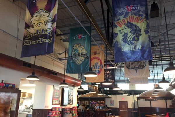 Inside the taproom at Victory Brewing Company