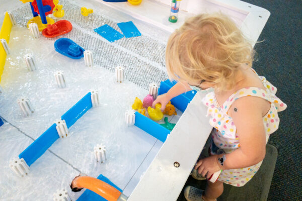 Child playing at expERIEnce Children's Museum in Erie PA