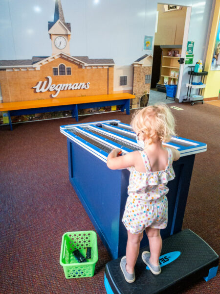 Child playing at the ExpERIEnce Erie Children's Museum