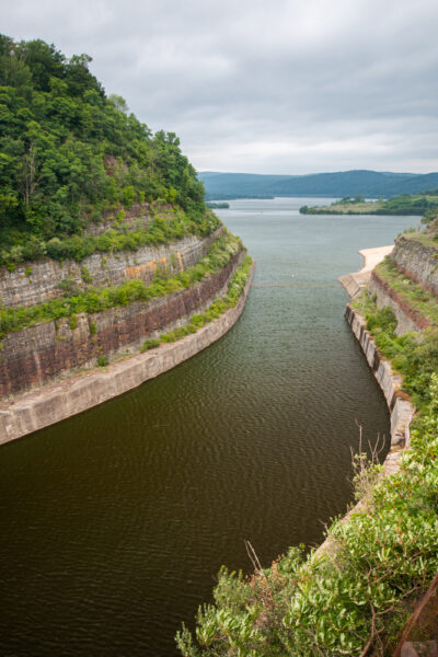 The view from the Tioga Reservoir Overlook near Tioga PA