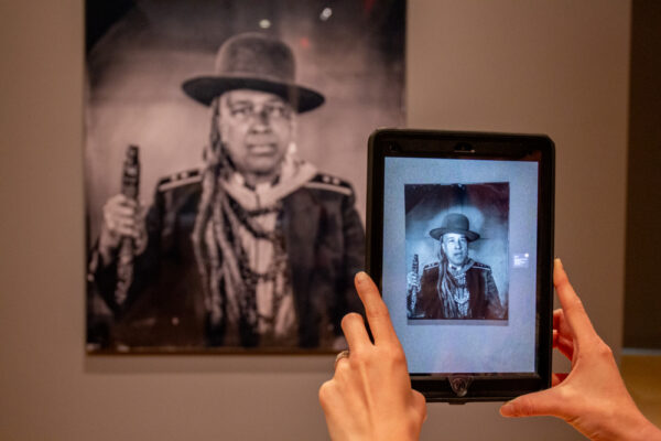 Woman holding an iPad at the Westmoreland in Greensburg PA