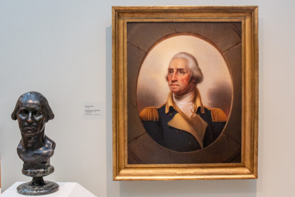 A painting of George Washington by Rembrandt Peale at the Westmoreland Museum of American Art in Greensburg PA