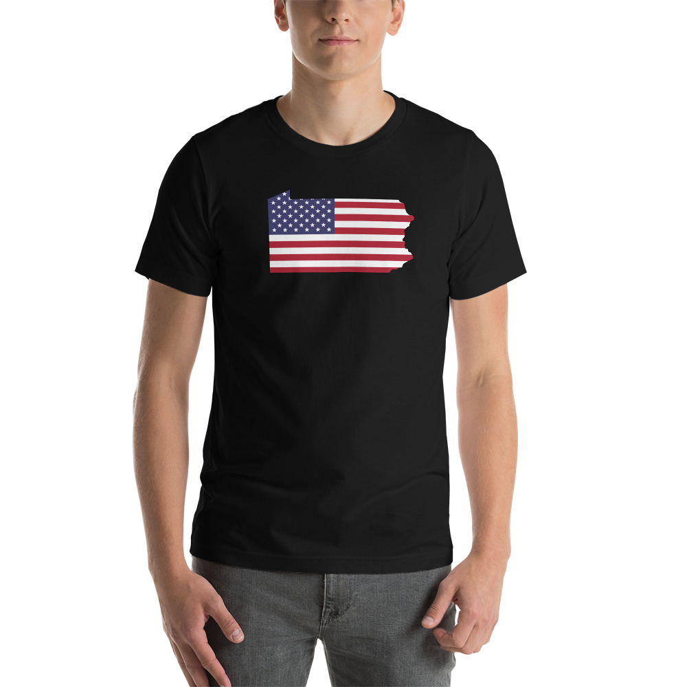 Pennsylvania American Flag T-Shirt - Uncovering PA