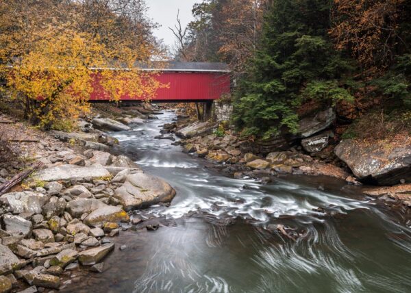 McConnells Mill Covered Bridge in PA