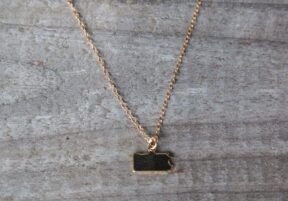 Gold Pennsylvania blank necklace