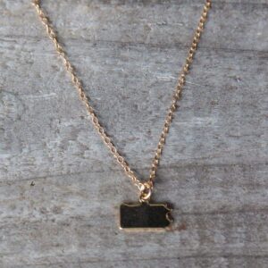 Gold Pennsylvania blank necklace