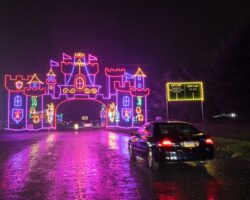 Driving Through the Incredible Holiday Light Show at Shady Brook Farm