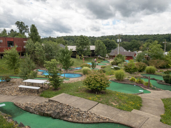 Mini golf course at Doolittle Station in DuBois, PA