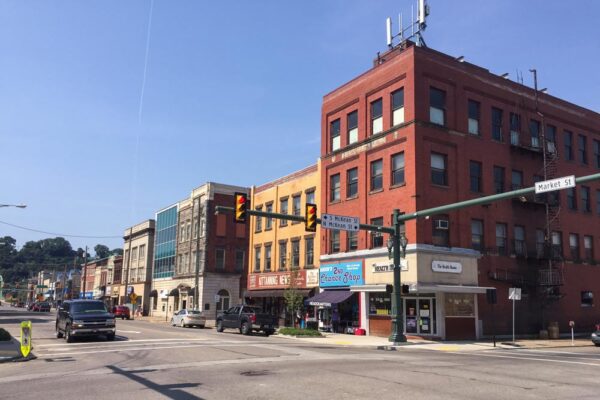 Stores in downtown Kittanning, Pennsylvania