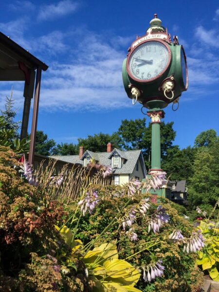 Clock in Eagles Mere a Small Town in Pennsylvania