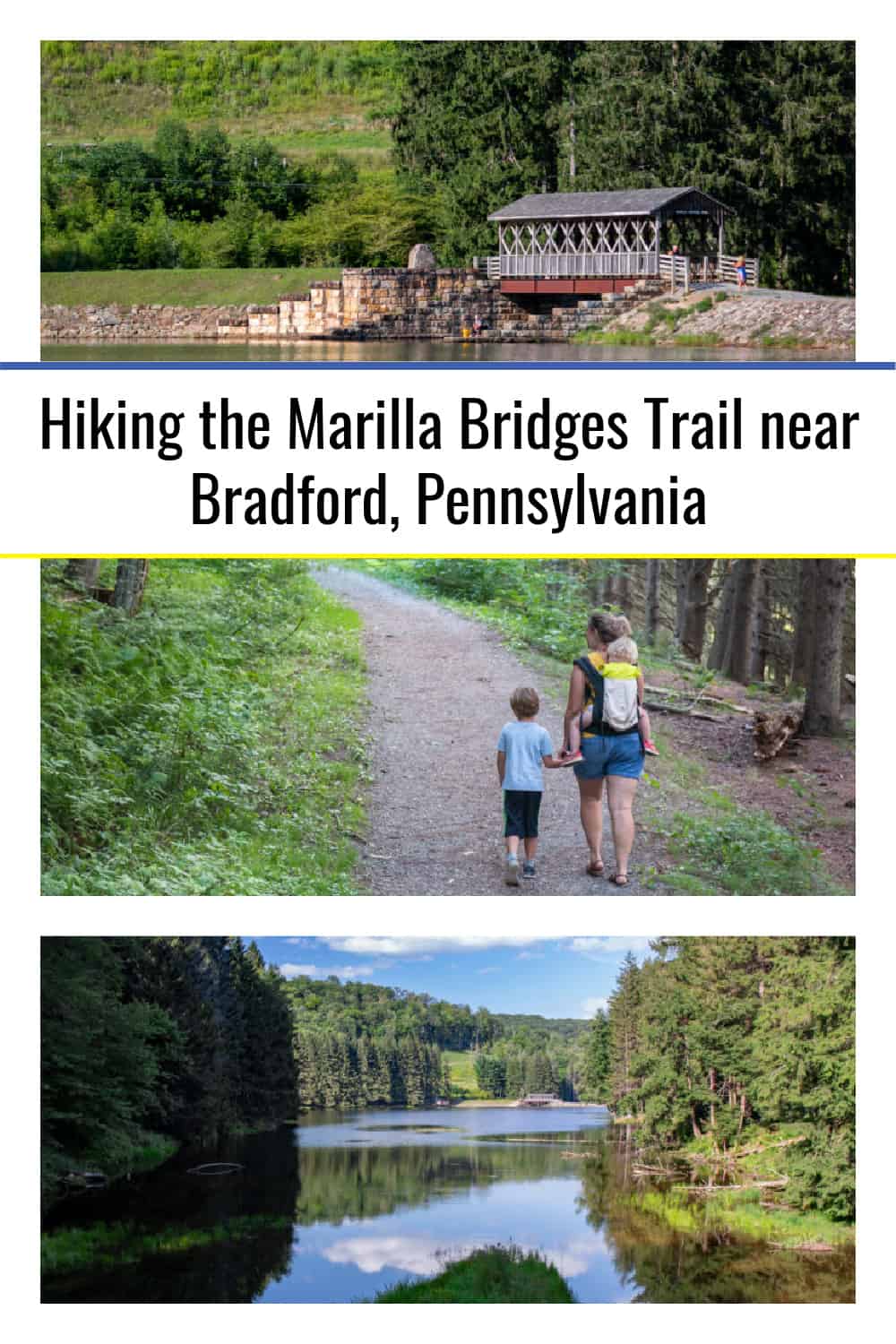 Hiking the Marilla Bridges Trail near Bradford, Pennsylvania