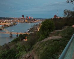Enjoying the Incredible Views from the West End Overlook in Pittsburgh, PA