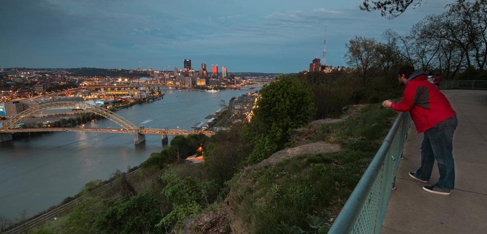 View from the West End Overlook Pittsburgh PA