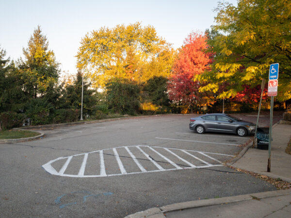 Parking for West End Overlook in Pittsburgh PA