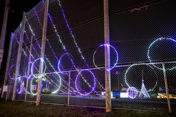 área de entrada no Christmas Spirit Light Show em Lancaster PA