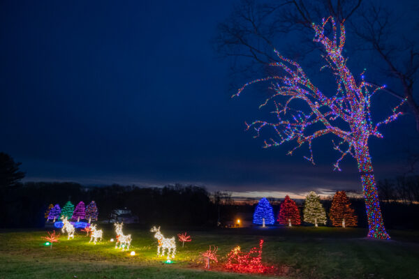 Christmas display at the Herr's Holiday Lights in Chester County Pennsylvania