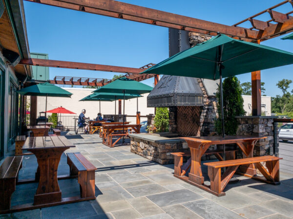 Patio at Rusty Rail Brewing Company in Mifflinburg, PA