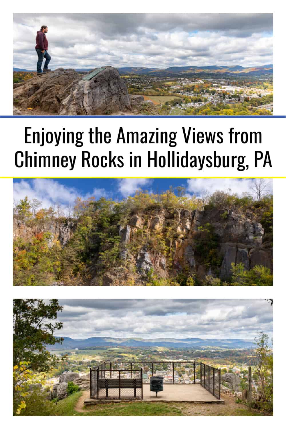 Enjoying the Amazing Views from Chimney Rocks in Hollidaysburg, PA