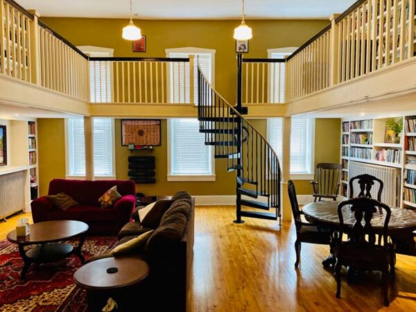 Firehouse Library Airbnb in Elizabethtown Pennsylvania