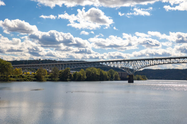 Homestead Grays Bridge crossing the Monongahela River in Pittsburgh Pennsylvania