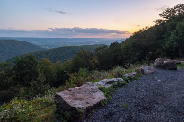 Sunset from Big Valley Vista in Bald Eagle State Forest