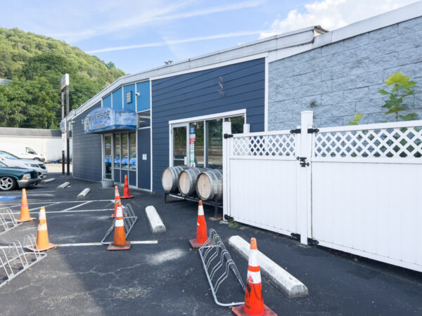 The exterior of Bloom Brew's taproom in West Newton, PA