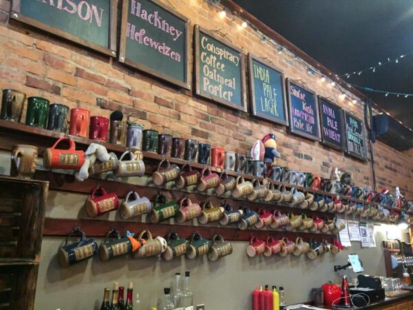 Inside the tasting room at Yorkholo Brewing in Tioga County PA