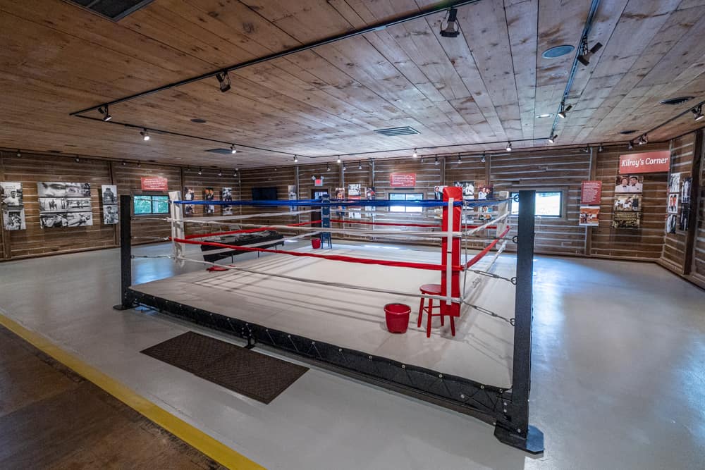 Boxing Ring at Muhammed Ali's Fighter's Heaven in Deer Lake PA