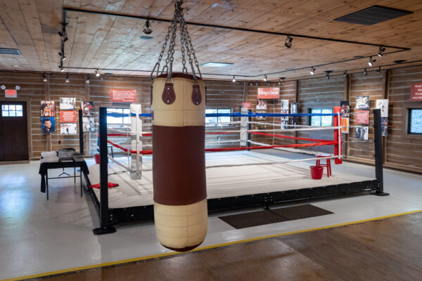 Muhammad Ali's boxing gym at Fighter's Heaven in Deer Lake PA