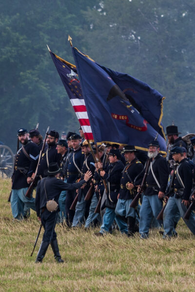 Civil War reenactors at Gettysburg PA