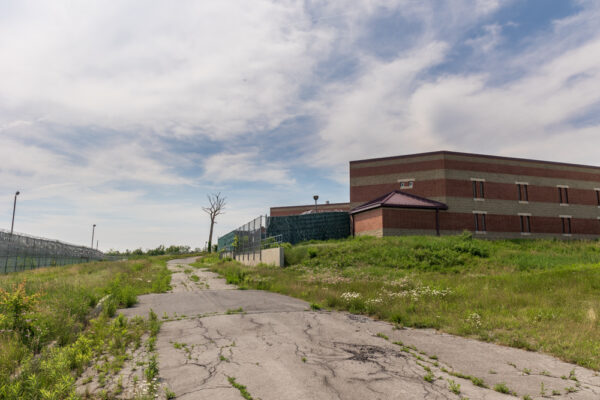 Entrance to the abandoned SCI Cresson Prison in PA