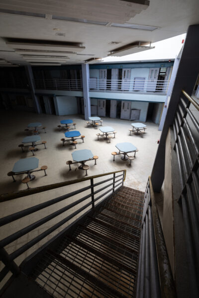 Modern cell block at the abandoned prison in Cresson PA