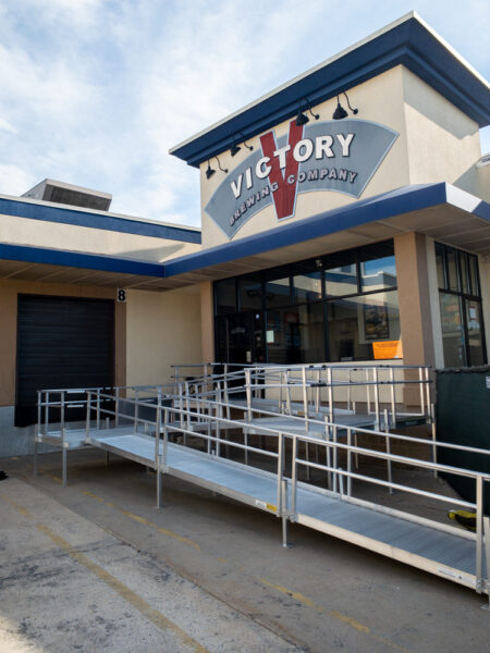 The entrance to Victory Brewing Company in Downingtown, PA