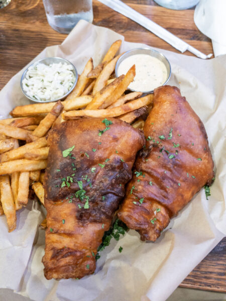 Fish and chips at Victory Brewing Company in Downingtown PA