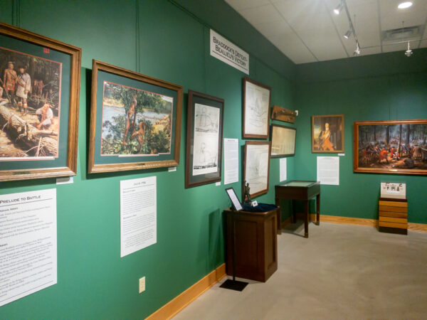 Inside the Braddock's Battlefield History Center in North Braddock PA