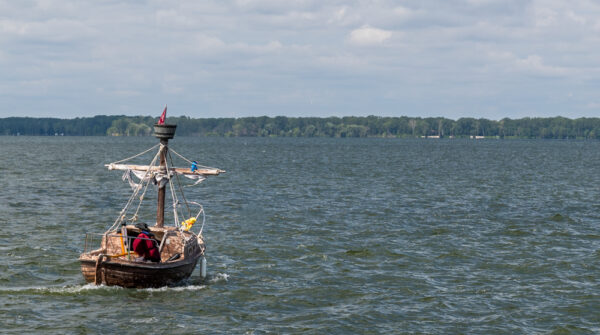 Pirate Boat in Presque Isle Bay in Erie PA