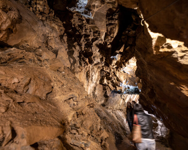 People walking through Lost River Caverns in the Lehigh Valley