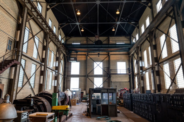 Inside the mill at the National Iron and Steel Heritage Museum in Coatesville PA