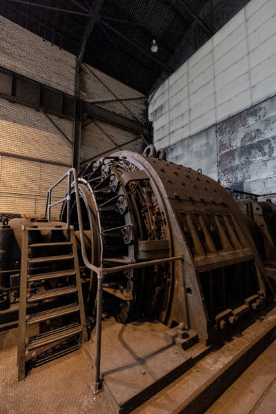 Motor at the Lukens Steel Mill at the National Iron and Steel Heritage Museum in Chester County PA