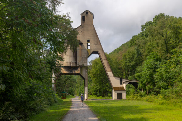 Redbank Coaling tower on the Armstrong Trail in Pennsylvania