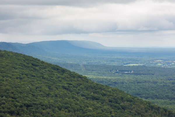 View from Bake Oven Knob looking over the mountains 