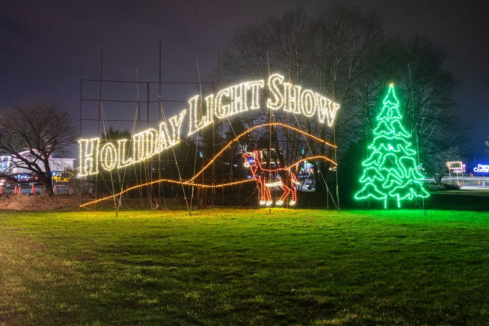 Driving Through the Incredible Holiday Light Show at Shady Brook Farm