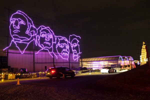 Mount Rushmore lights at Shady Brook Farms in Bucks County PA