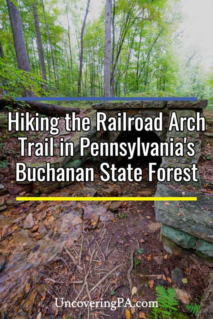 Hiking the Railroad Arch Trail in Buchanan State Forest to Amazing ...