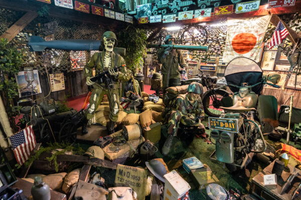 Military items at Bills Old Bike Barn in Columbia County PA