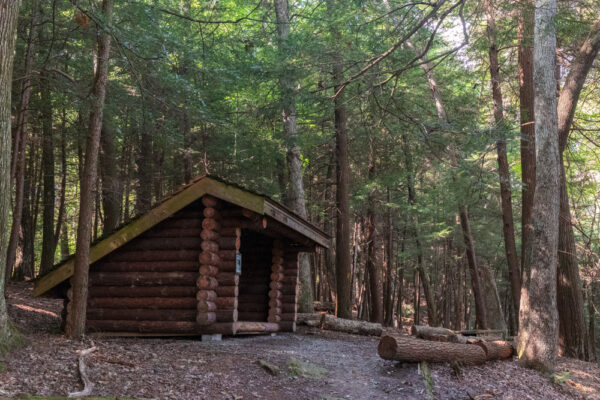 Restored CCC cabin in Laurel Hill State Park in Somerset County Pennsylvania