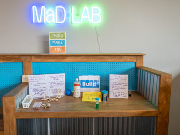Mad Lab area at Discovery Space in State College PA