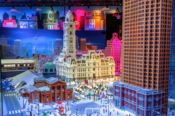 Model of Philadelphia at LEGOLAND in Plymouth Meeting Mall PA